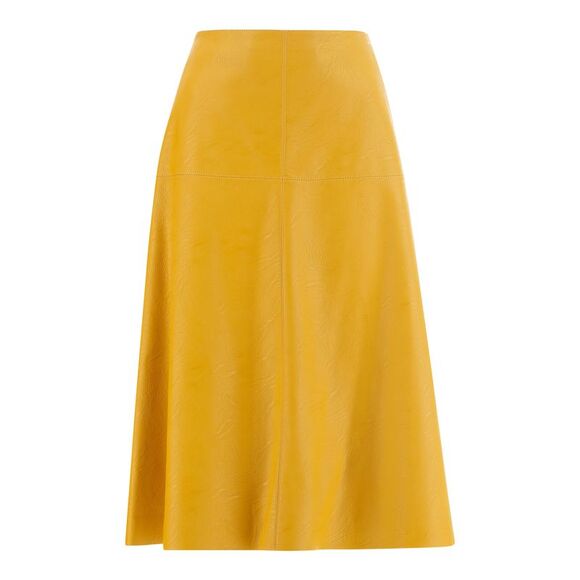 Stella McCartney Dresses & Skirts - Stella McCartney Faux Leather Midi Skirt Yellow Womens